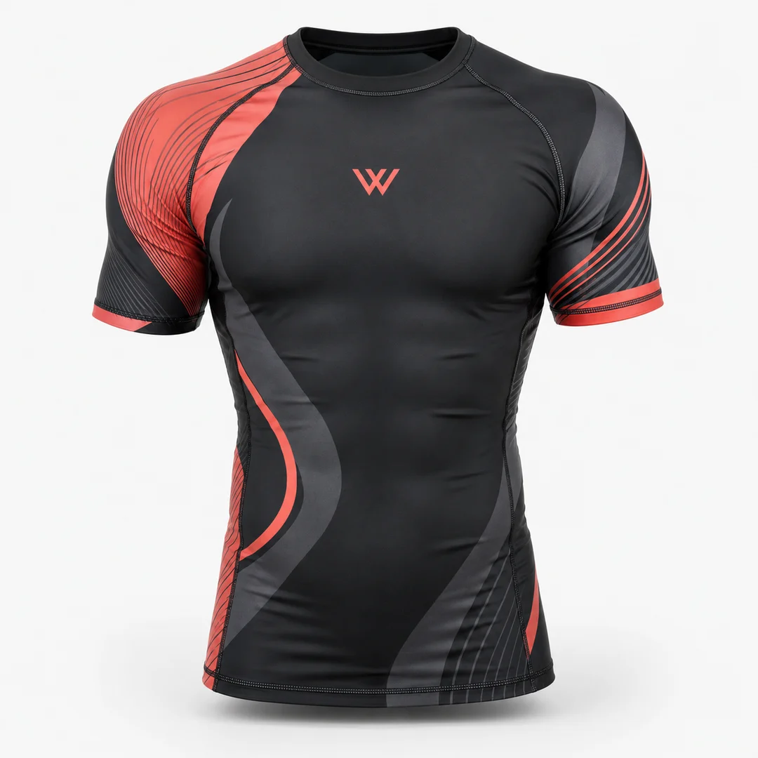 Men’s Short-Sleeve Sublimated BJJ Rashguard product image