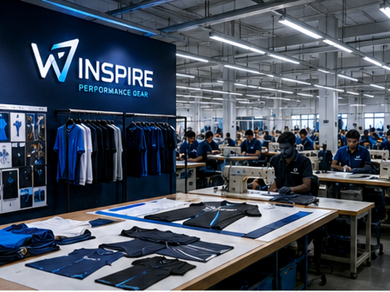 Winspire Sports manufacturing and product-development team in Sialkot